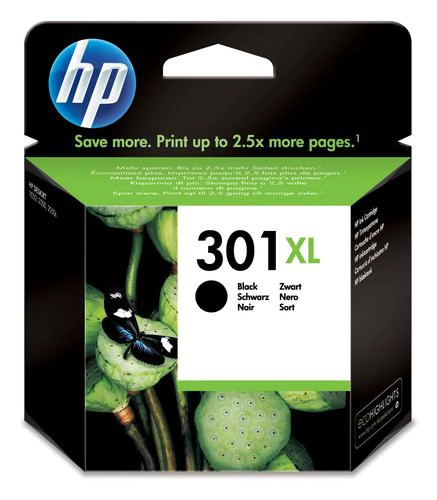 HP 301XL cartouche d'encre noir grande capacité authentique, Rendement élevé (XL