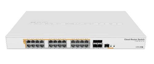 Mikrotik Switch 28 ports (24 ports 1Gbs POE, 4 ports SFP+ 10Gbs) RouterOS