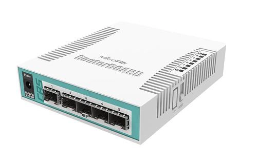 Mikrotik  Switch 5 ports CRS106-1C-5S, Gigabit Ethernet (10/100/1000), Connexion