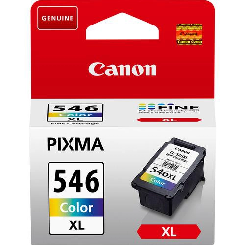 Canon Cartouche d'encre couleur C/M/Y à haut rendement CL-546XL, Encre à pigment