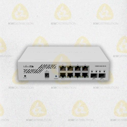 Mikrotik Switch 8 ports (8 ports RJ45, 2 ports SFP+)  CSS610-8G-2S+IN