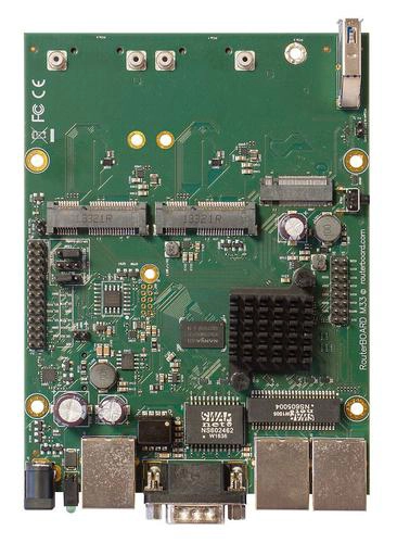 Mikrotik Routeur connecté RBM33G, Emplacement de carte SIM, Noir, Vert, Gris