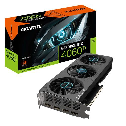 Gigabyte GeForce RTX 4060 Ti EAGLE 8G, GeForce RTX 4060 Ti, 8 Go, GDDR6, 128 bit