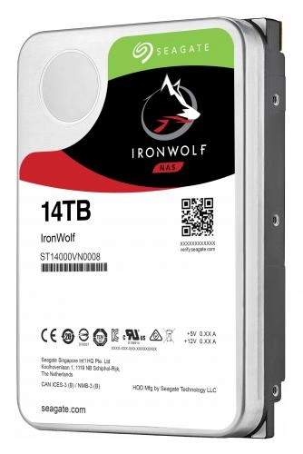 HDD 3 5 SEAGATE 14TB IRONWOLF NAS 7200RPM ST14000VN0008