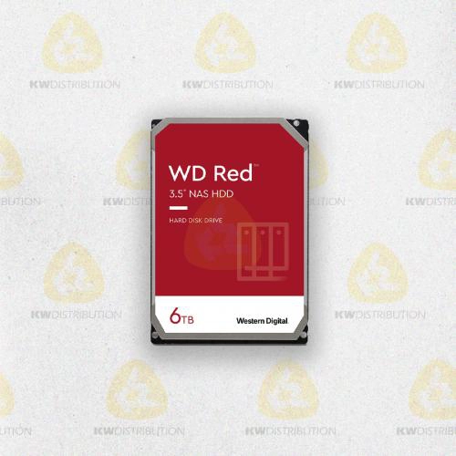 HDD 3 5  WD 6TB  Red NAS, 5400 tr/min