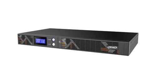 Infosec E3 Live 1500 RM, Double-conversion (en ligne), 1,5 kVA, 900 W, Pseudo si