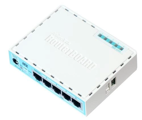 Mikrotik RB750GR3, Ethernet WAN, Gigabit Ethernet, Turquoise, Blanc