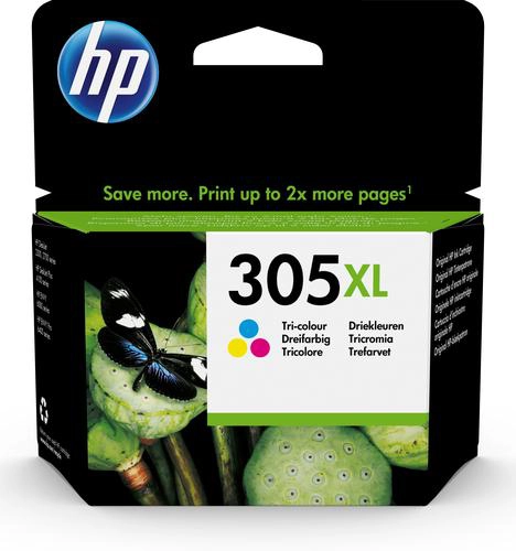 HP Cartouche d’encre 305XL trois couleurs  200 Pages 3YM63AE